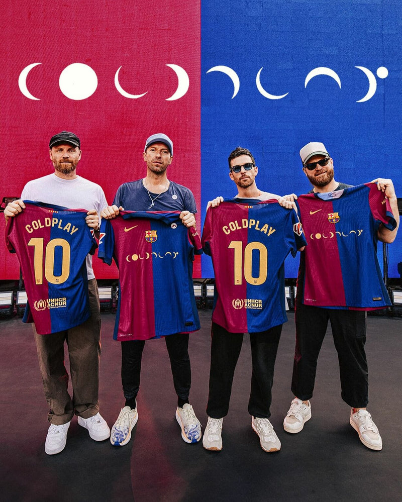 Camiseta Barcelona Hombre ColdPlay 24/25 - Edición Especial